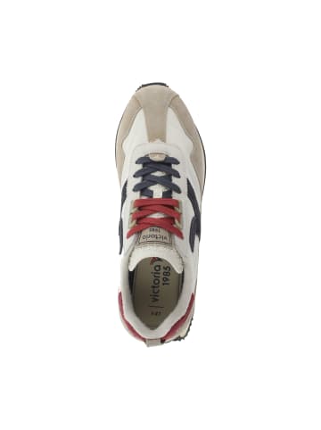 Victoria Niedrige Sneakers aus Root Washed Leder Beige