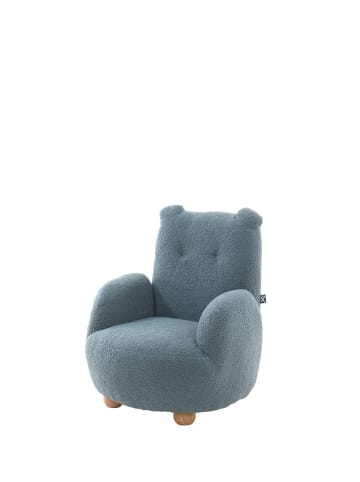 58 aufm Kessel KINDERSESSEL in Bärenoptik Keila komfortabel bequem Bouclé Stoff blau