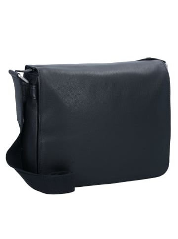 Leonhard Heyden Berlin Messenger Umhängetasche Leder 32 cm Laptopfach schwarz