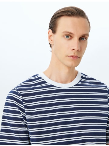 KOTON TSHIRT SS in Marineblau Gestreift