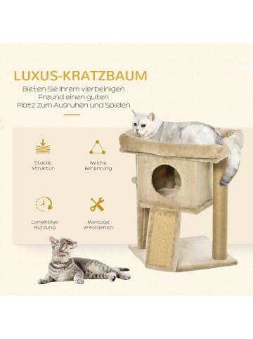 Pawhut Kratzbaum Kaffee 40B x 40T x 57H cm