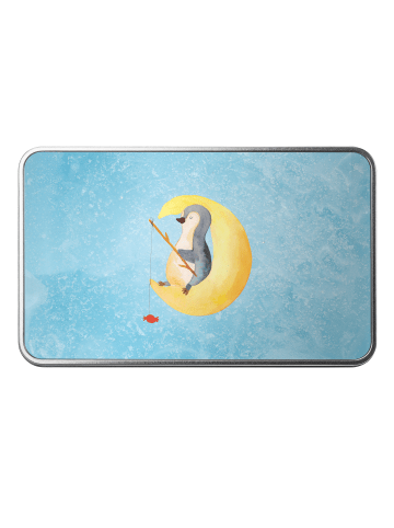 Mr. & Mrs. Panda Metalldose Pinguin Mond ohne Spruch in Eisblau