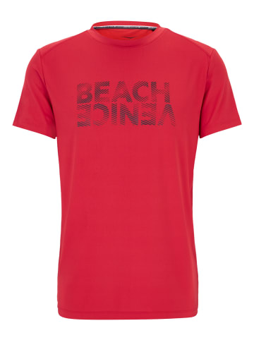 Venice Beach Rundhalsshirt VBM Hayes in flag red