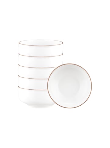 Seltmann Weiden 6er Set Müslischalen Sento Home Pure Lines in ø 15,4 cm in Cocoa Brown