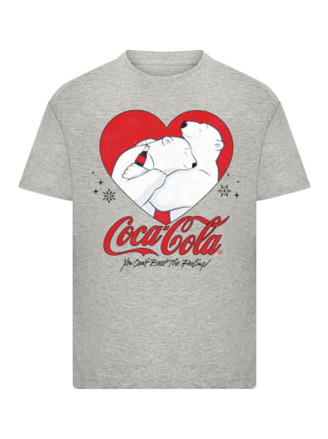 F4NT4STIC T-Shirt Coca Cola Hugging Bears in grau meliert