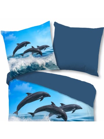 ESPiCO Bettwäsche Delfine Blau in Blau