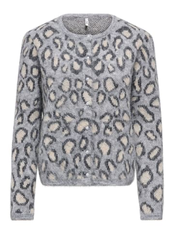 ONLY Strickjacke in Light Grey Melange