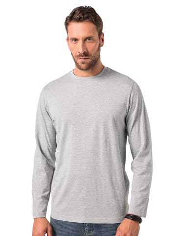 JP1880 Kurzarm T-Shirt in grau melange