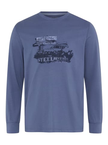 Man's World Rundhalsshirt in blau