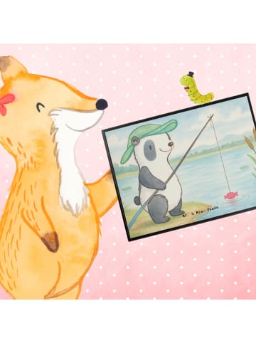 Mr. & Mrs. Panda malmatte Panda Angeln Design ohne Spruch in Weiß