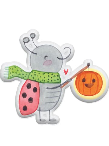 Mr. & Mrs. Panda Kissen Smörle Laterne ohne Spruch in Weiß