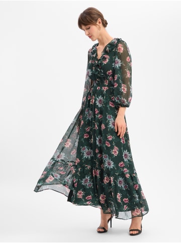 Zero Maxikleid in tanne mehrfarbig - 0001