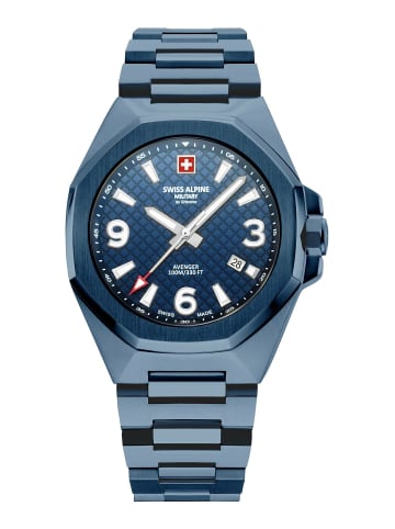 Swiss Alpine Military by Grovana Analoguhr für Herren in blau