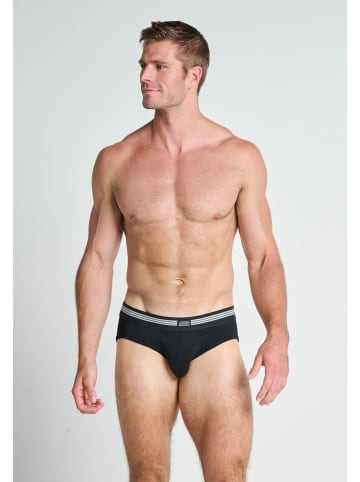 Jockey Slips Cotton Stretch 6 Stück in Schwarz