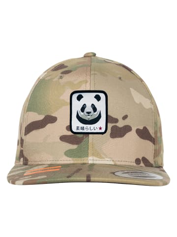 F4NT4STIC Snapback Cap Camouflage Panda in multicam