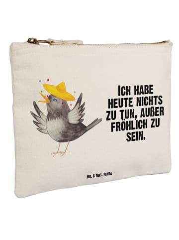 Mr. & Mrs. Panda Federtasche Rabe Sombrero mit Spruch in Weiß