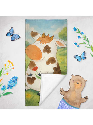 Mr. & Mrs. Panda Handtuch Kuh Design ohne Spruch in Vintage