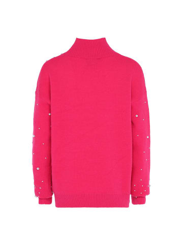 faina Damen Pullover Mit Perlen in PINK