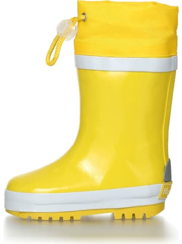 Playshoes Kinder Gummistiefel "Gummistiefel Basic gefüttert" in Gelb