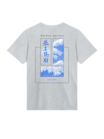 F4NT4STIC T-Shirt Shibui Series Japan Streetstyle in grau meliert