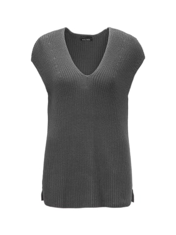 GOLDNER Pullunder Modischer Pullunder in dunkelgrau / melange