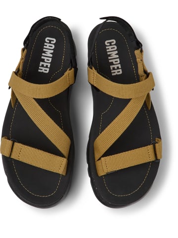 Camper Sandalen " Oruga Up " in Mittelbraun / Schwarz