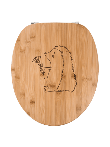 Mr. & Mrs. Panda Klobrille Igel Blumen ohne Spruch in Transparent