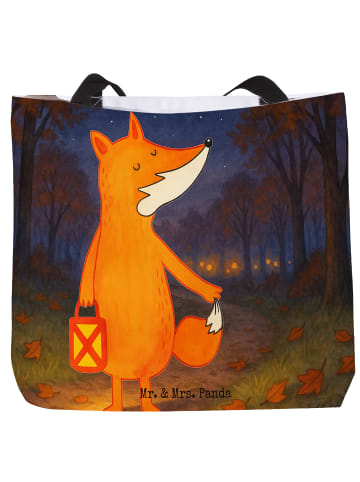 Mr. & Mrs. Panda Beutel Fuchs Laterne Design ohne Spruch in Weiß