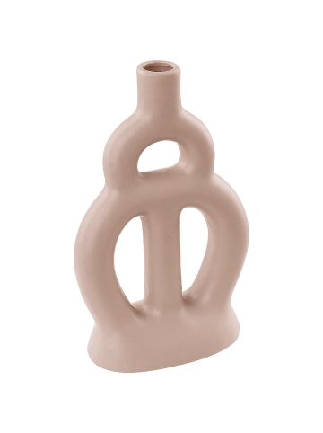 Beliani Blumenvase KOZANI in Beige - (W) 17 x (H) 28 x (L) 9 cm