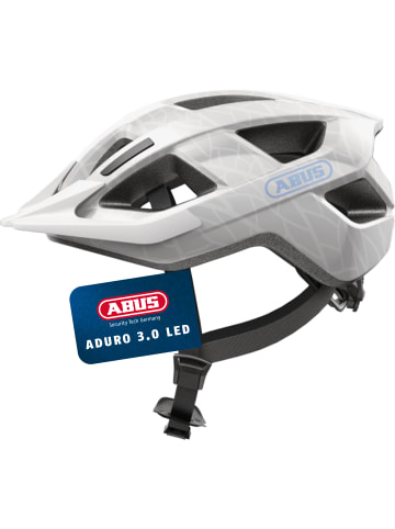 ABUS Fahrradhelm Aduro 3.0 LED in white art