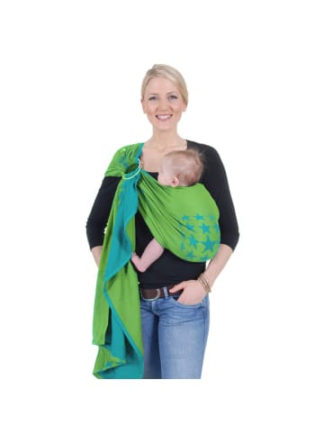 Hoppediz Babytragetuch Ring-Sling in Los Angeles türkis