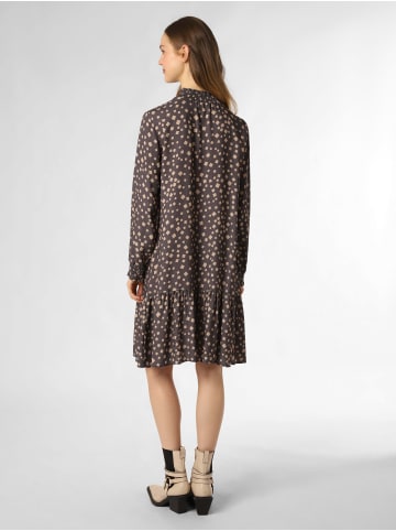 Marie Lund Kleid in anthrazit beige - 0001