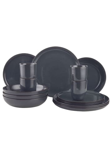 Butlers Geschirr-Set NATIVE 16-tlg. in Blau