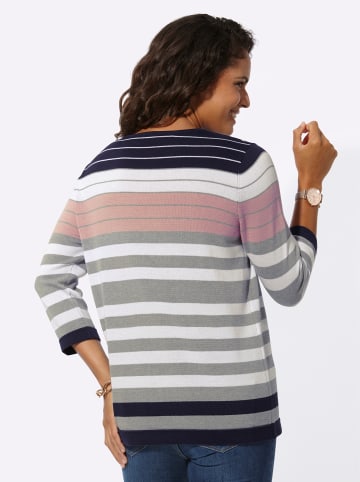 WITT WEIDEN Pullover in hortensie-weiß-geringelt