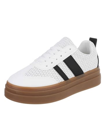 Ital-Design Freizeitschuh in Schwarz und Weiß