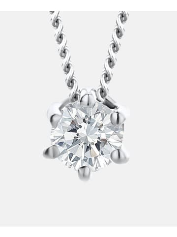 Diamant L'éternel Halskette aus 750 Weißgold mit 0.12 Karat Diamant