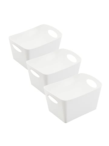 koziol BOXXX S - Aufbewahrungsbox 1l Set in recycled white