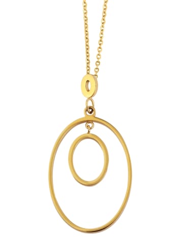 Adeliás Damen Halskette mit Anhänger – aus Edelstahl in gold
