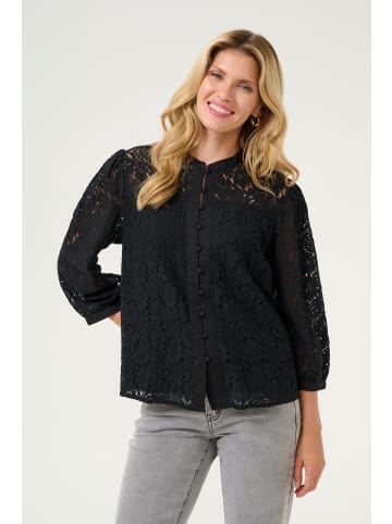 Cream Kurzarm-Bluse CRKaspis Regular fit in Pitch Black