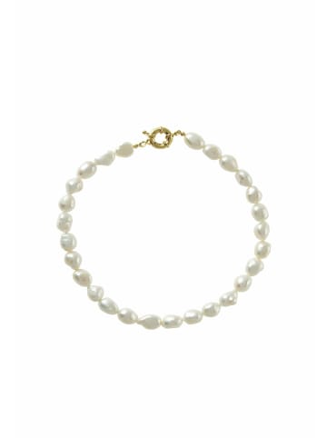 Gemshine Perlenkette Zuchtperlen in gold coloured