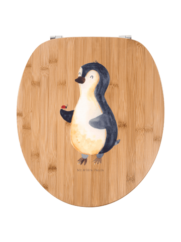 Mr. & Mrs. Panda Motiv WC Sitz Pinguin Marienkäfer ohne Spruch in Braun