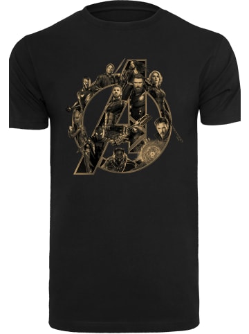 F4NT4STIC T-Shirt Marvel Avengers Infinity War Marvel Logo in schwarz