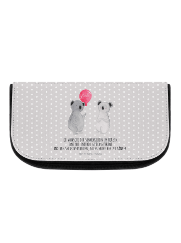 Mr. & Mrs. Panda Kulturbeutel Koala Luftballon mit Spruch in Grau Pastell