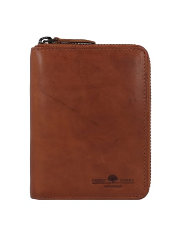 Greenburry Newport Geldbörse RFID Schutz Leder 13 cm caramel