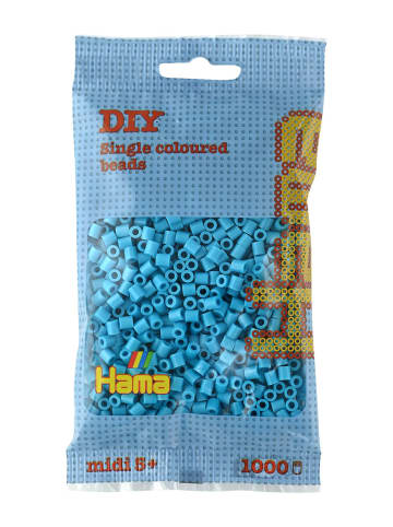 Hama Beutel mit 1000 Midi-Bügelperlen azurblau - ab 5 Jahren