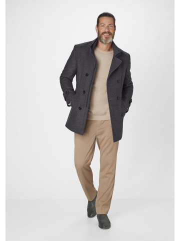 S4 JACKETS Wollmantel George in light grey melange