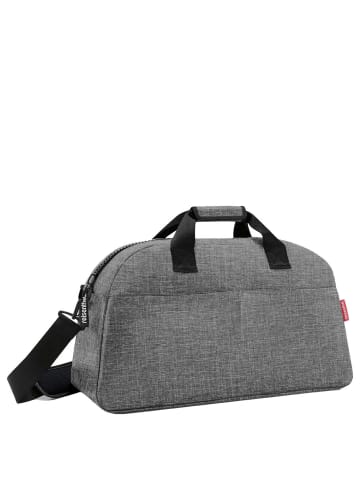 Reisenthel travelling overnighter - Reisetasche 60 cm (herringbone dark blue) in twist silver