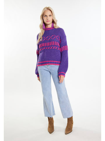 IZIA Damen Pullover in Lila Pink