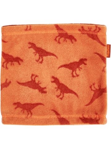 Playshoes Fleece-Schlauchschal Dinos in Ocker