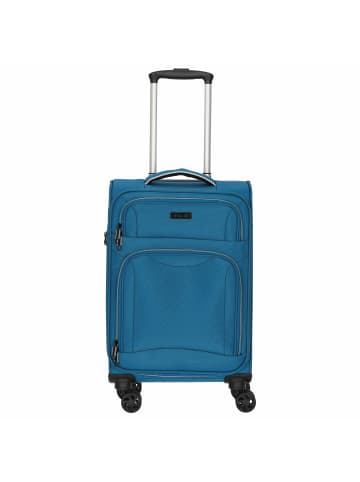 D&N Travel Line 9204 - 4-Rollen-Kabinentrolley S 55 cm in blau